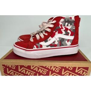 Vans Hi Tops Zip back Kids Size 13